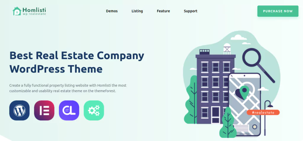 Best real estate company wordpress theme