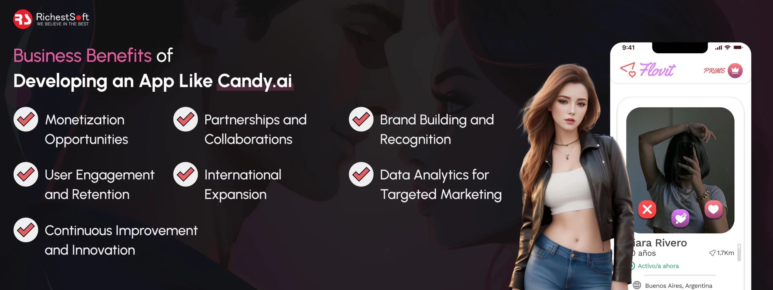 Business Benefits of Developing App Like Candy.ai