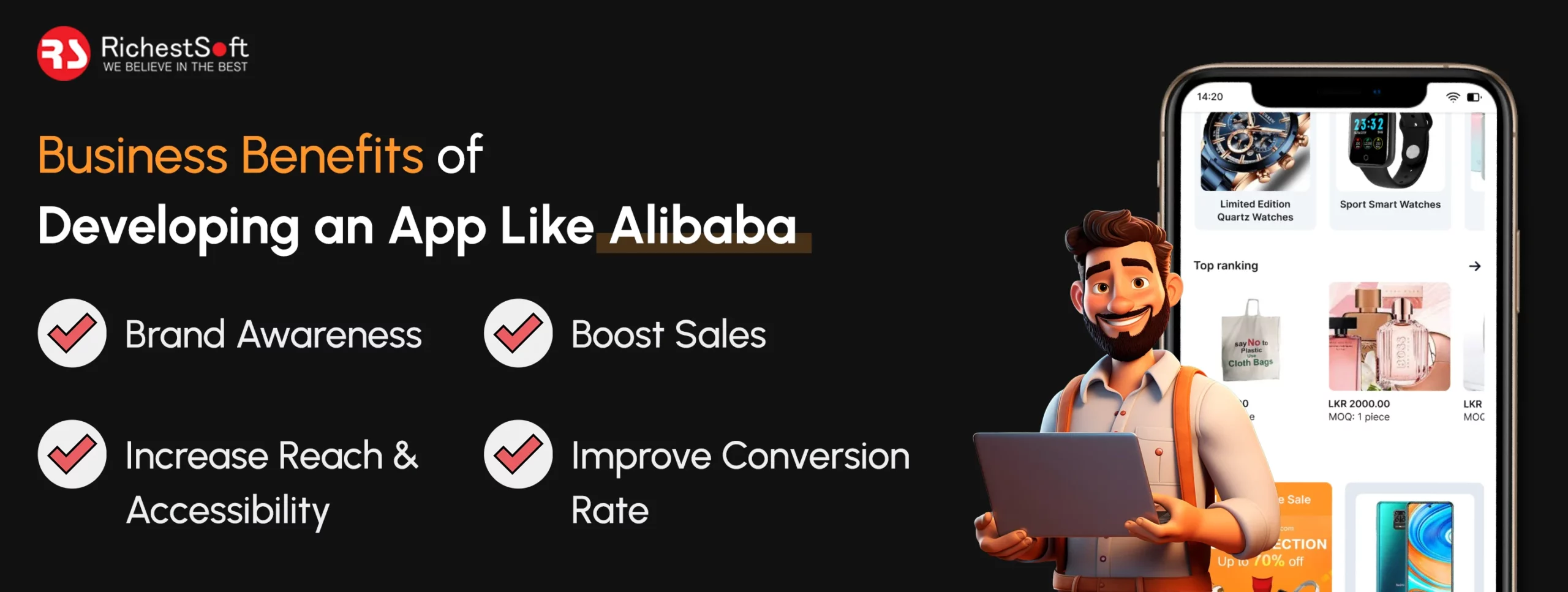 Business Benefits of Developing an App Like Alibaba