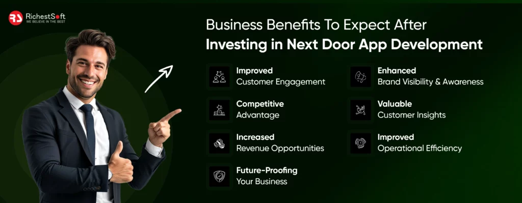 Business Benefits To Expect After Investing in Next Door App Development