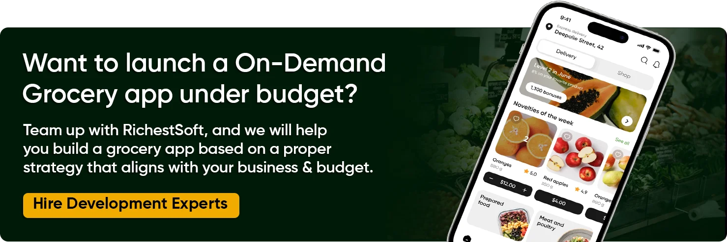 Grocery Application Development agency