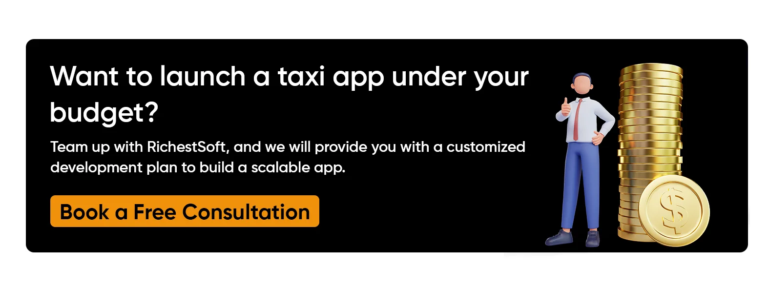 taxi booking app development cost